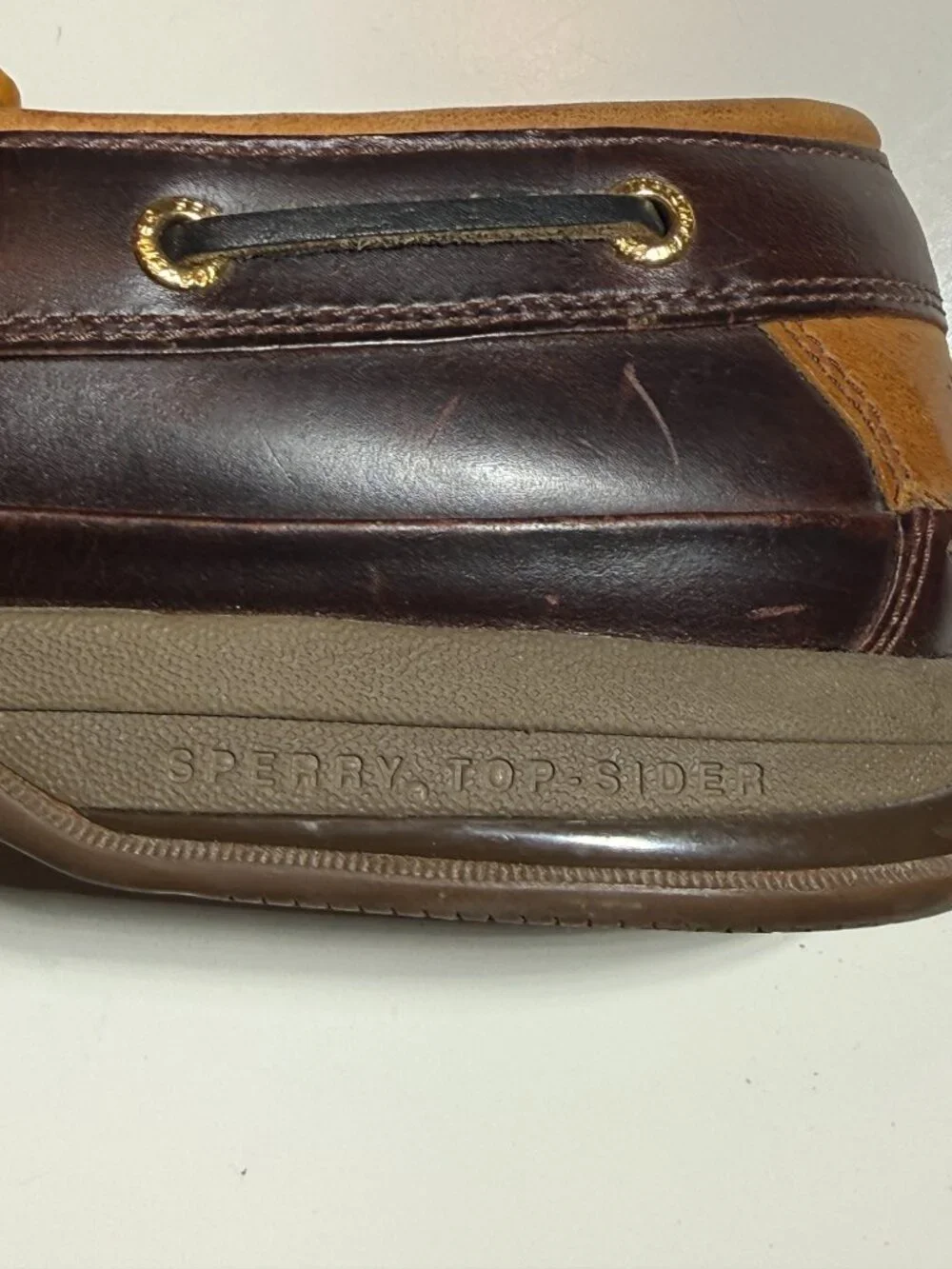 Sperry Top-Sider GOLD CUP Men's Boat Shoe Amaretto (Dark Brown) 0579052 Size 13W